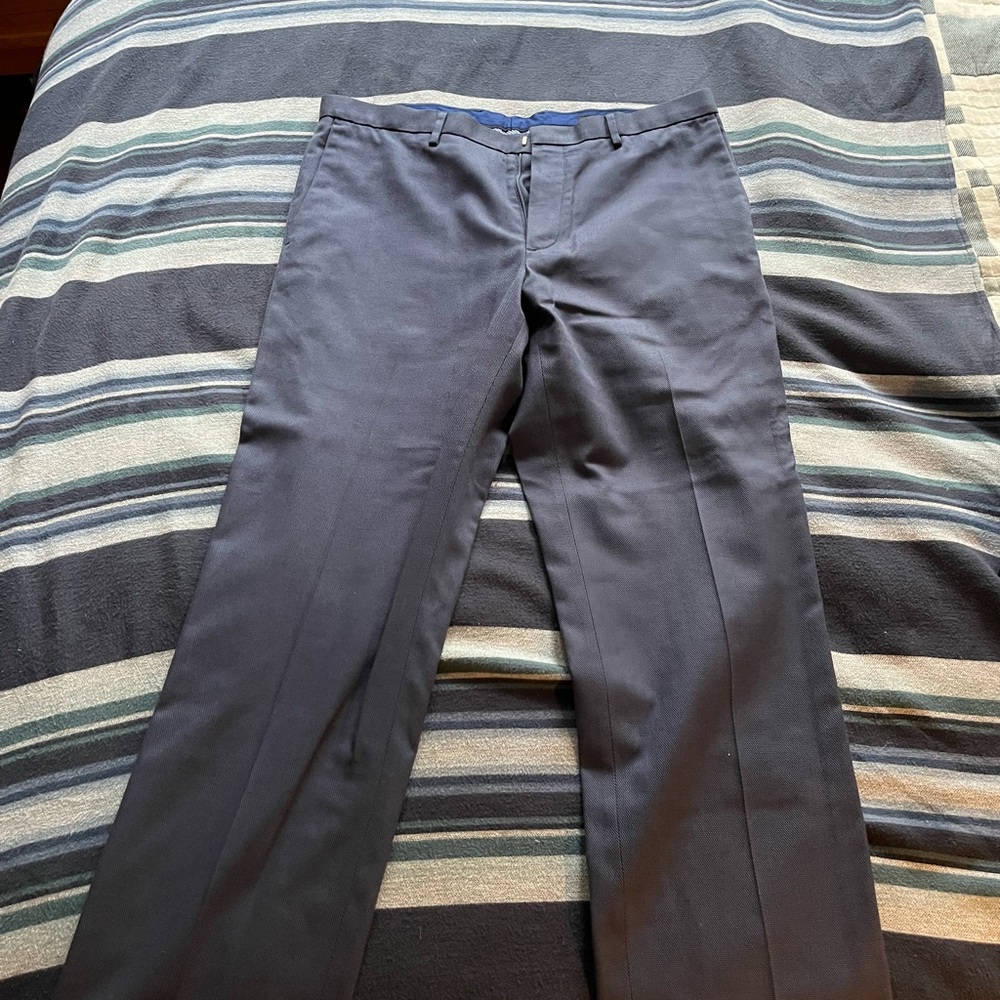 Banana Republic Blue Dress Pants Flat Front